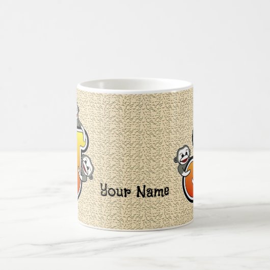 Monogram J Sock Monkey-Tasse Kaffeetasse (Mittel)