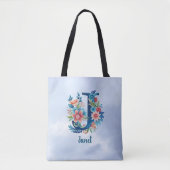 Monogram 'J' TEMPLATE Blumendesign Tasche (Vorderseite)
