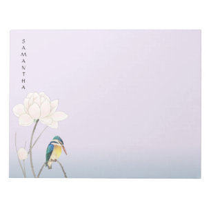 Monogram Japan Vintage Lotus 11" x 8,5" Notizblock