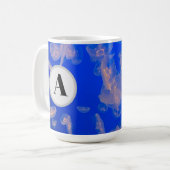 Monogram Jellyfish Foto Kaffeetasse (Vorderseite Links)