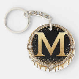 Monogram Jewel M Rahmen Dekor Schlüsselanhänger