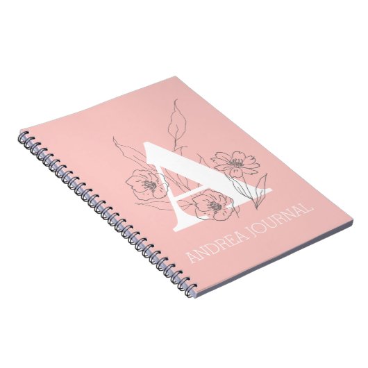 Monogram Journal-Planner Notizblock (Rechte Seite)
