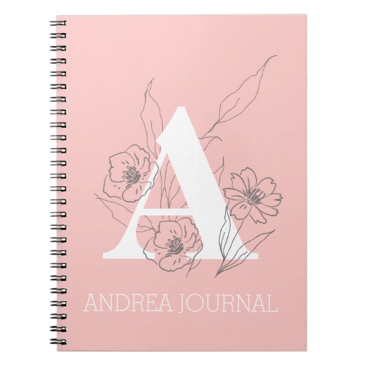 Monogram Journal-Planner Notizblock (Vorderseite)