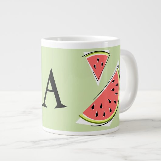 Monogram Jumbo-Tasse (Vorderseite Rechts)