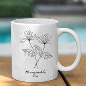 Monogram June Birth Month Blume Kaffeetasse