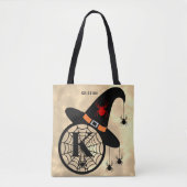 Monogram K Cloudy Hexenspinnen Name All-over Tasche (Vorderseite)