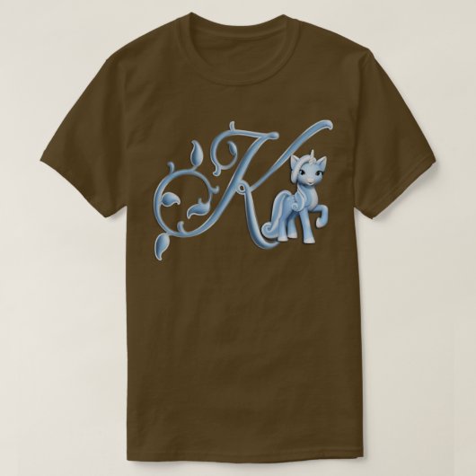 Monogram K Custom Unicorn T-Shirt (Design vorne)
