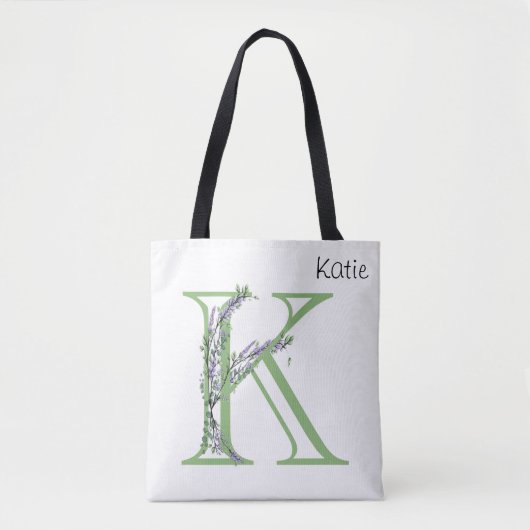 Monogram K Lavendel Eucalyptus Tasche (Vorderseite)
