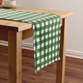 Monogram Kariert Gingham Kurzer Tischläufer