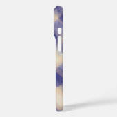 Monogram kariert Gingham Marine Blue Creme handsch Case-Mate iPhone Hülle (Rückseite / Links)