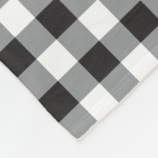 Monogram Kariert Holiday Christmas Fleecedecke (Ecke)