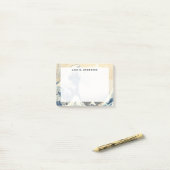 Monogram Katsushika Hokusai, Great Wave Kanagawa Post-it Klebezettel (Auf Schreibtisch)