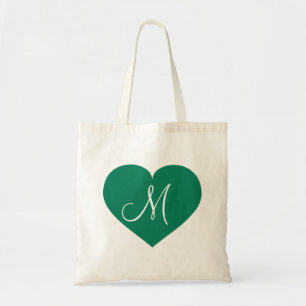 Monogram Kelly Green Herz Tragetasche