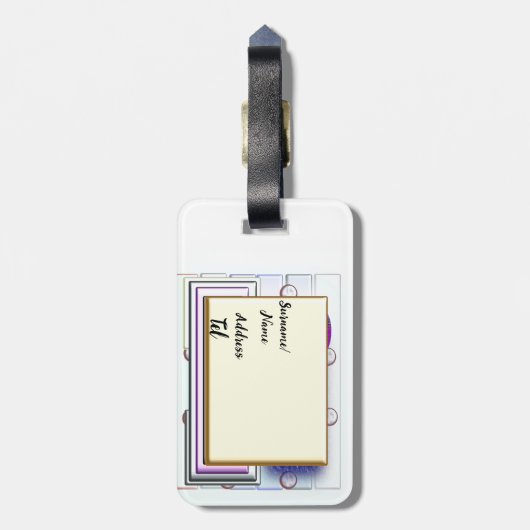 Monogram-Kennung Gepäckanhänger (Rückseite vertikal)