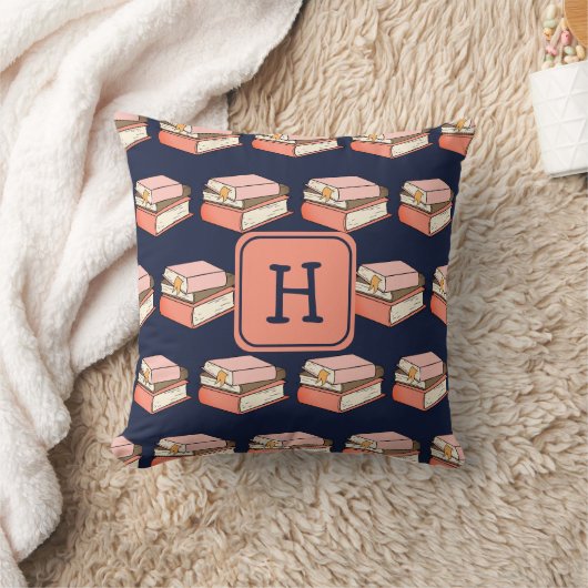 Monogram Kids Book Themed Reading Throw Kissen (Decke)