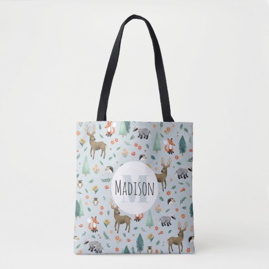 Monogram Kids niedlich und modern Woodland Animes Tasche (Vorderseite)