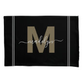 Monogram Kissenbezug (Vorderseite-Links)