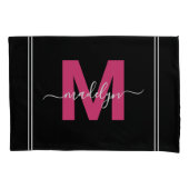 Monogram Kissenbezug (Vorderseite-Links)