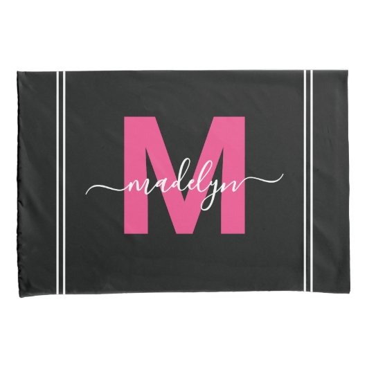 Monogram Kissenbezug (Vorderseite-Rechts)