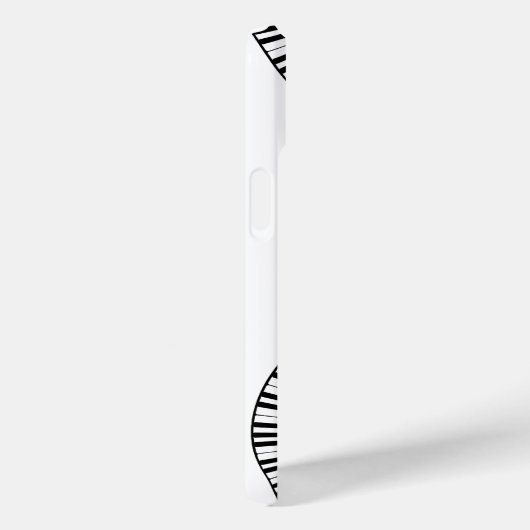 Monogram-Klaviertasten und Musiknotizen Case-Mate iPhone Hülle (Rückseite / Rechts)