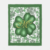Monogram Kleeblatt Fleece Blanket (Vorderseite)