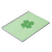 Monogram Kleeblatt Green Irish Notizblock (Linke Seite)