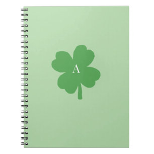 Monogram Kleeblatt Green Irish Notizblock