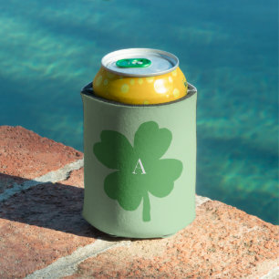 Monogram Kleeblatt Irish Green Painting Dosenkühler