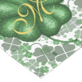 Monogram Kleeblatt Table Runner Kurzer Tischläufer (Ecke)