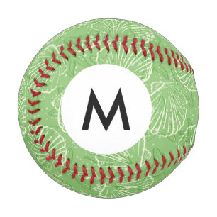 Monogram-Kontur-Muscheln Baseball