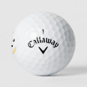 Monogram . Kreuz Vereine gelbes Logo Golfball (Logo)