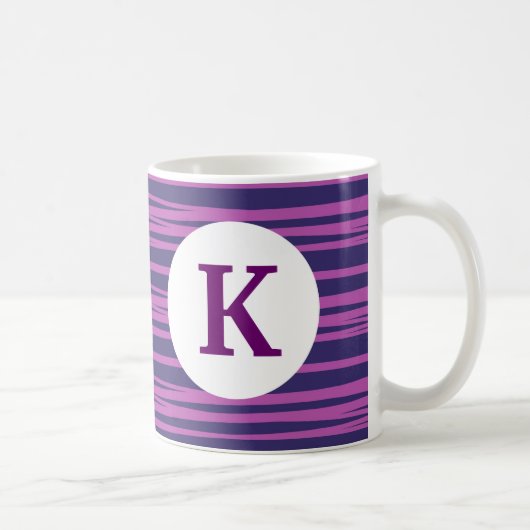 Monogram, kundenspezifisch bedruckte Kaffee-Tasse Kaffeetasse (Rechts)