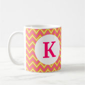 Monogram, kundenspezifisch bedruckte Kaffeemaschin Kaffeetasse (Links)