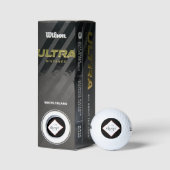 Monogram kundenspezifische Black Red Golf Balls Golfball (Verpackungen)