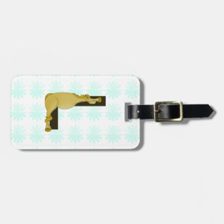 Monogram L Flexible Horse Personalisiert Gepäckanhänger