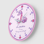 Monogram L Lenora Herzname bedeutet Uhr (Winkel)