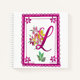 Monogram L: Notebook Notizblock
