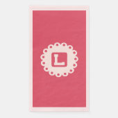MONOGRAM "L" Paper Napkin Serviette (Vorderseite)