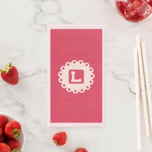 MONOGRAM "L" Paper Napkin Serviette (Beispiel)