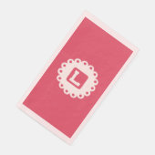 MONOGRAM "L" Paper Napkin Serviette (Ecke)