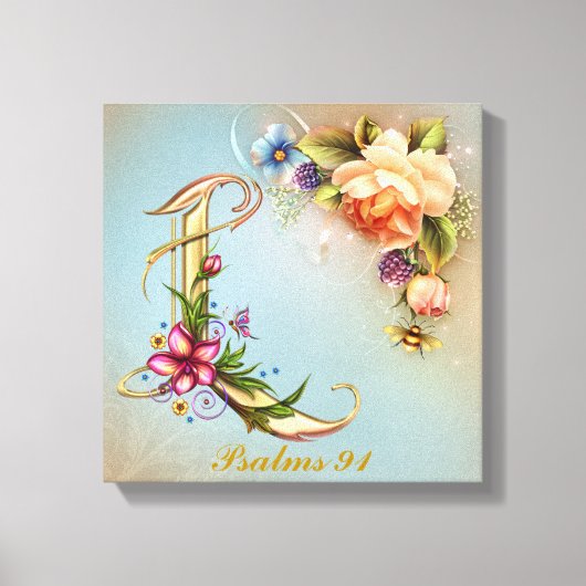 Monogram L Premium Wrapped Canvas (Gloss) Leinwanddruck (Vorderseite)