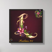 Monogram L Premium Wrapped Canvas (Gloss) Leinwanddruck (Vorderseite)