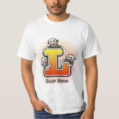Monogram L Sock Monkey T - Shirt (Vorderseite)