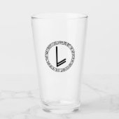 Monogram L - Viking Style - Pint Glass Glas (Vorderseite)