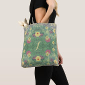 Monogram La Boca Wildblume Symmetrie Tote Bag Tasche (Von Nahem)