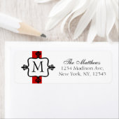 Monogram Labels Red Schwarz-weiß (Insitu)