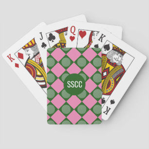 Monogram Lady Golfer Playing Cards Spielkarten