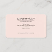 Monogram Lashes Visitenkarte (Rückseite)