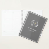Monogram Laurel Wreath Gray Planer (Anzeige)