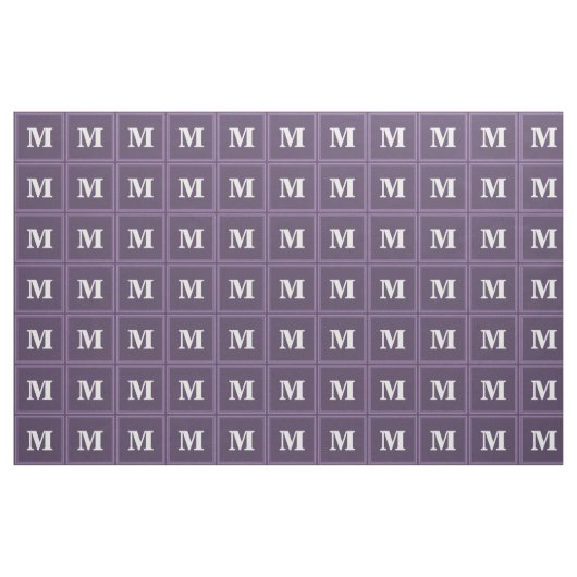 Monogram Lavendel Stoff (Fat Quarter (45,7 x 55,9 cm))